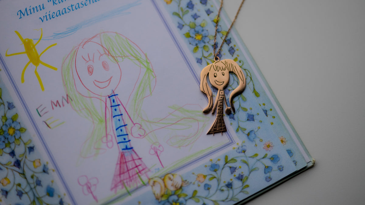 Drawing to Necklace